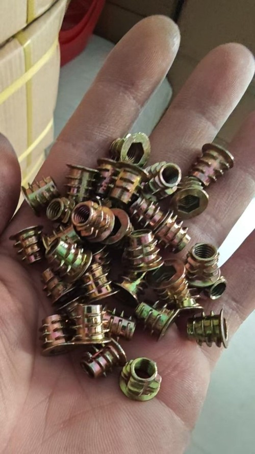 Internally and externally threaded nuts