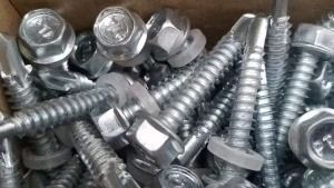 Galvanized Hex Head Self-Drilling Screws With Rubber Washer